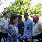 Ministro Collado recibe visita de la embajadora de los Estados Unidos, Leah Campos.